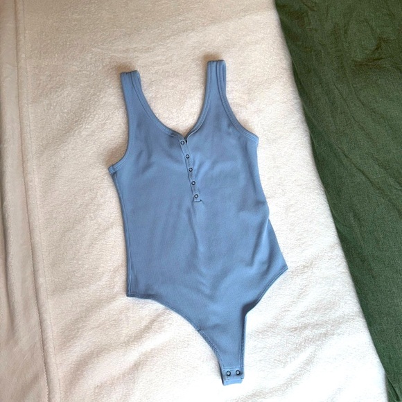 Abercrombie & Fitch Tops - A&F Sky Blue Ribbed Bodysuit Tank - Ultra soft and stretchy